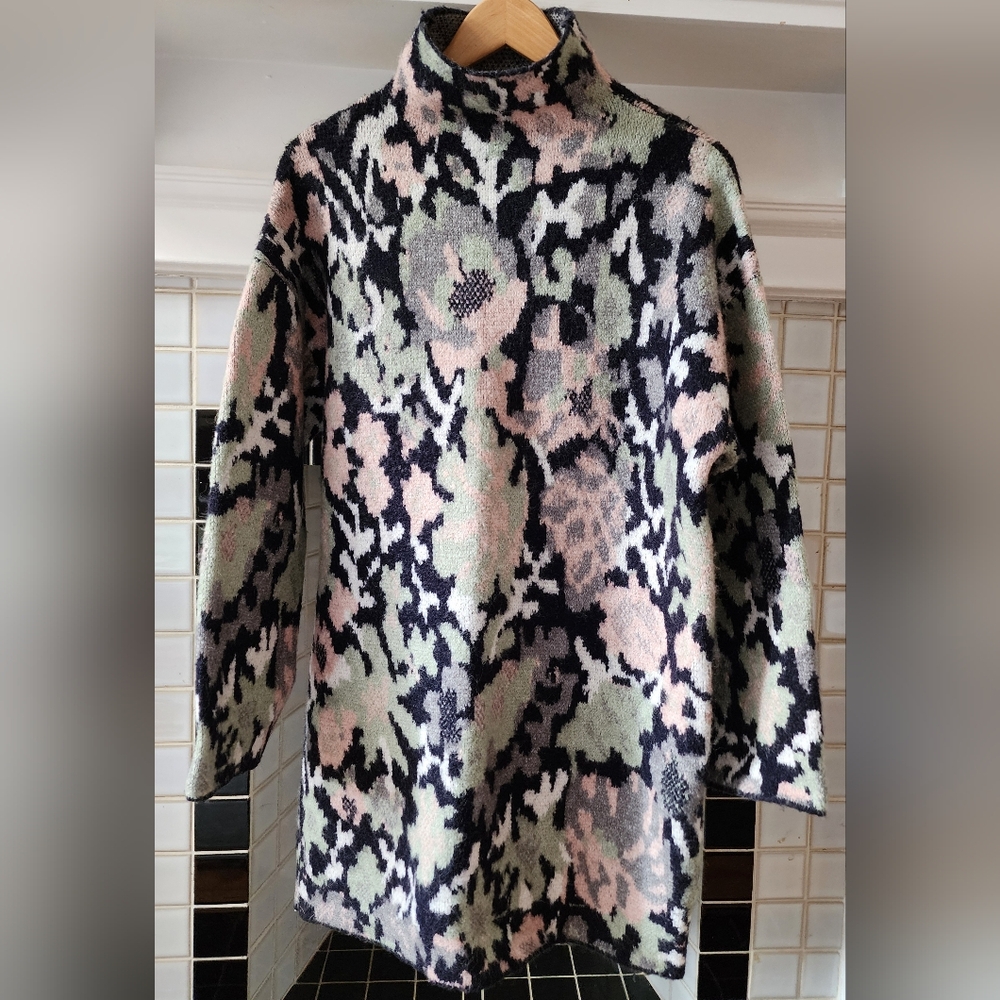 ZARA print sweater dress